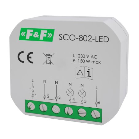 ściemniacz LED uniwersalny do puszki SCO-802-LED 230 V