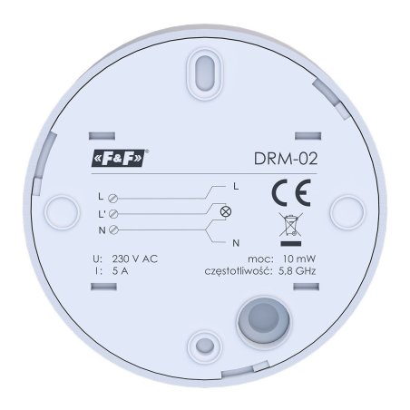 Sufitowy radarowy czujnik ruchu DRM-02 F&F Filipowski