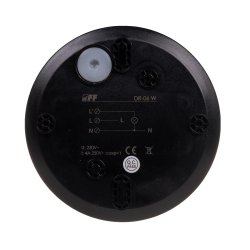 Sufitowa czujka ruchu PIR DR-06 B czarny 24 V
