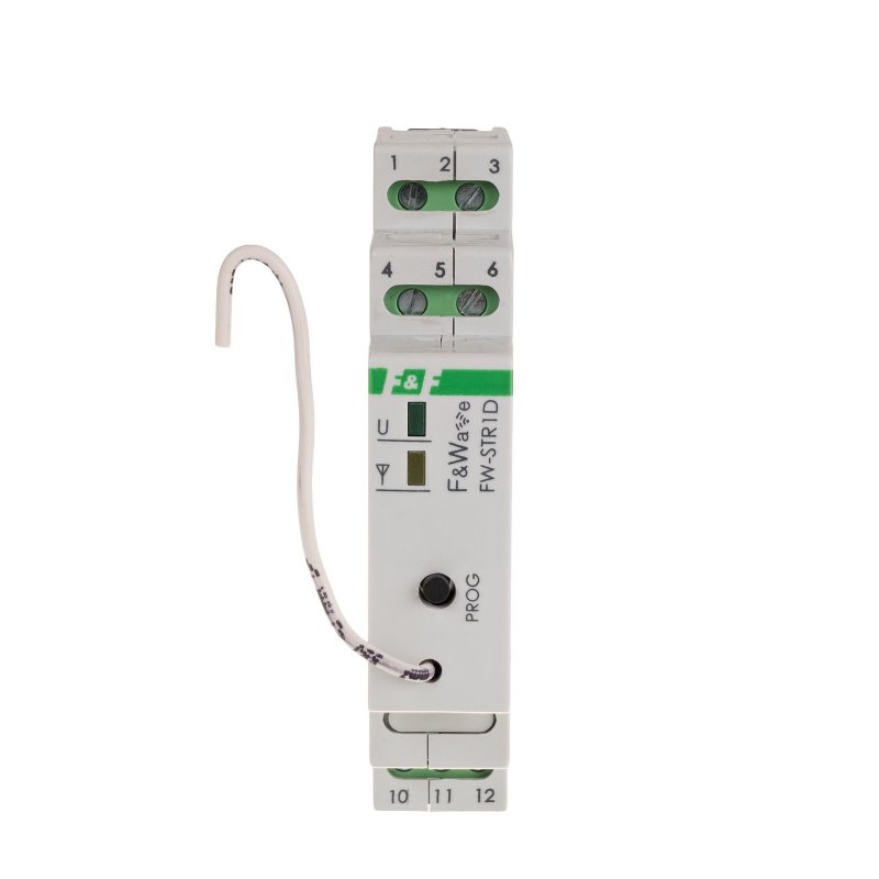 Radiowy sterownik roletowy systemu radiowego F&Wave FW-STR1D-P 230 V