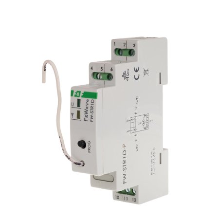 Radiowy sterownik roletowy systemu radiowego F&Wave FW-STR1D-P 230 V