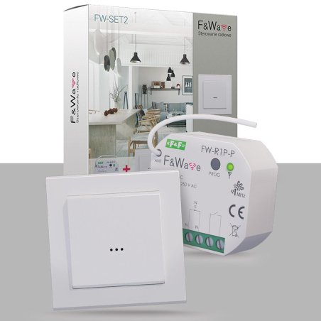Promocja FW-SET2-przekaźnik bistabilny F&Wave z przyciskiem bateryjnym