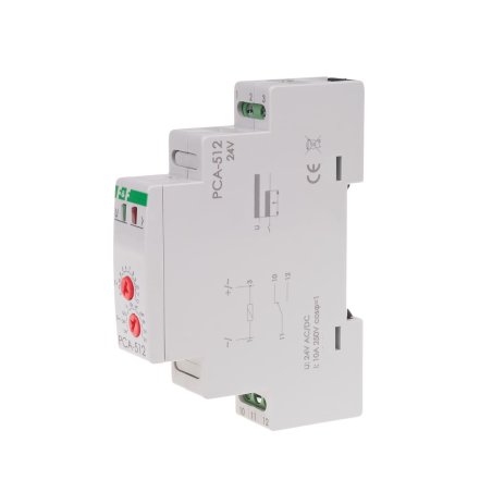 Jednomodułowy przekaźnik czasowy na szynę PCA-512-24V