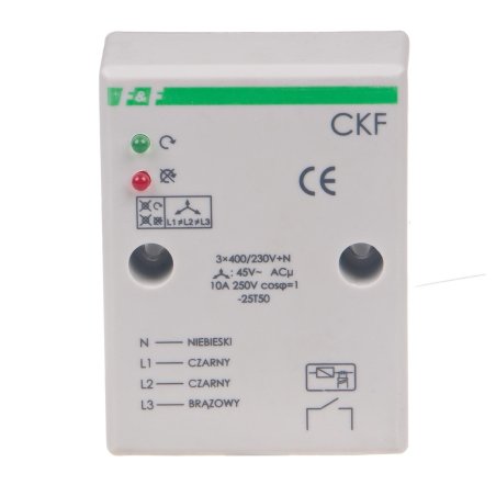 Czujnik kolejności i zaniku fazy CKF TrueRMS do silnika elektrycznego