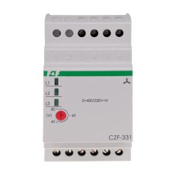 Czujnik zaniku fazy CZF-331 TrueRMS zabezpiecza pracę silnika elektrycznego