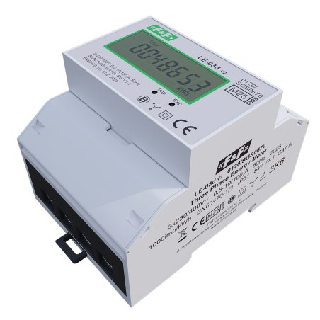 Trójfazowy licznik zużycia energii elektrycznej z certyfikatem MID LE-03d