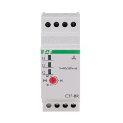 Zabezpieczenie pracy silnika elektrycznego- czujnik zaniku fazy CZF-BR