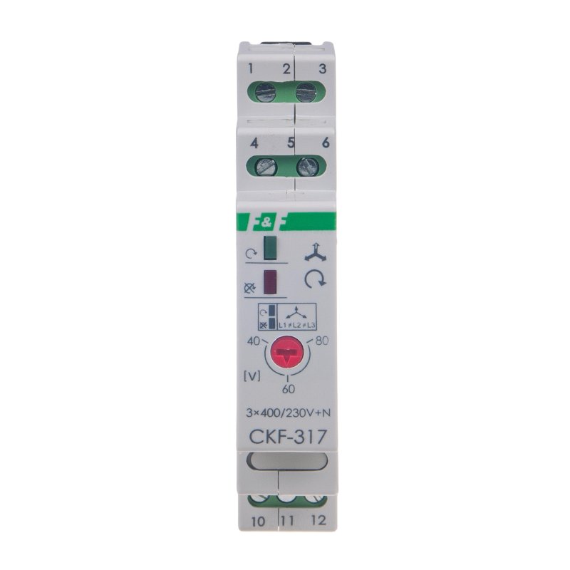 Czujnik kolejności i zaniku fazy CKF-317 dla silnika elektrycznego