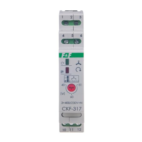 Czujnik kolejności i zaniku fazy CKF-317 dla silnika elektrycznego