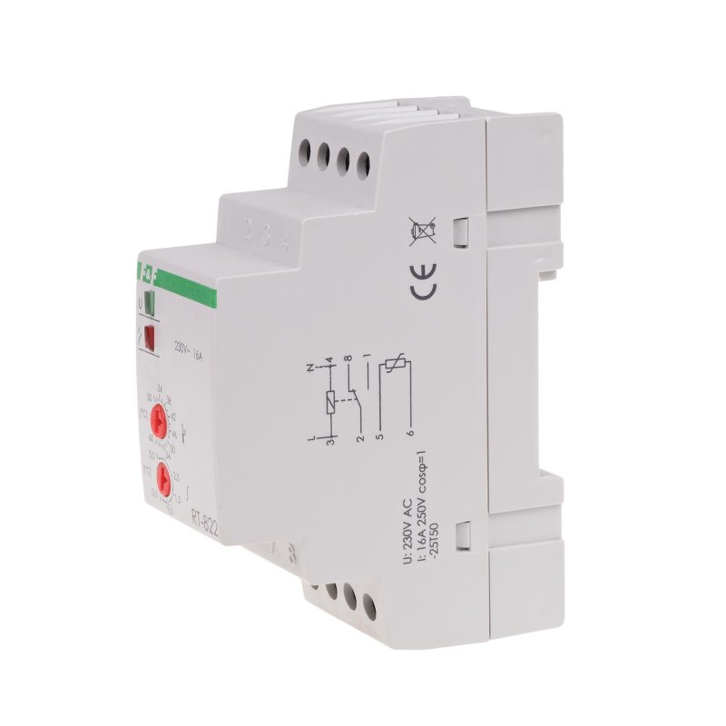 Regulator temperatury RT-822. sterowanie urządzeniami grzewczymi.