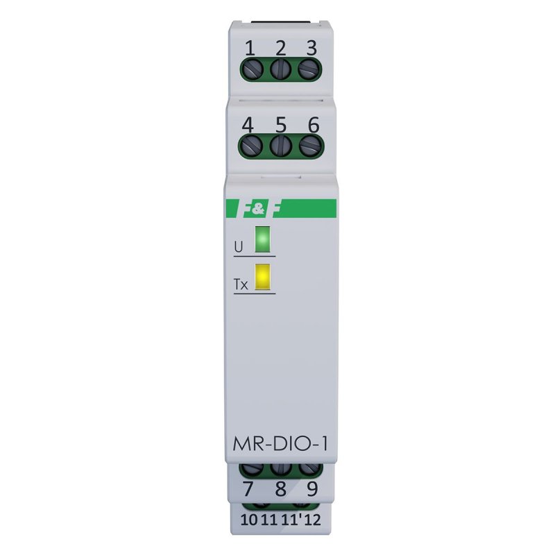 MR-DIO-1 moduł wejść/wyjść z wyjściem MODBUS RTU.
