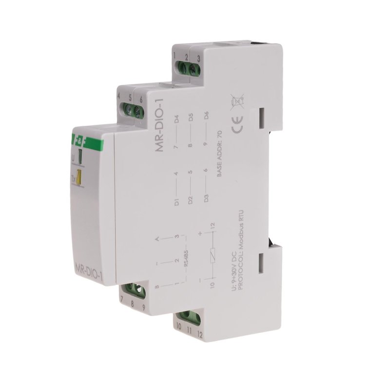 MR-DIO-1 moduł wejść/wyjść z wyjściem MODBUS RTU.