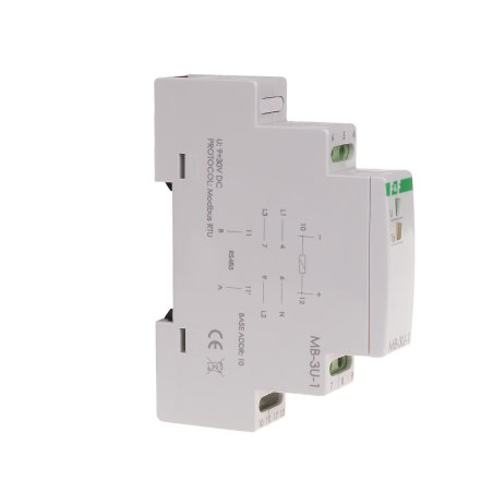 Przetwornik pomiaru napięcia MB-3U-1 3-fazowego z wyjściem MODBUS RTU.