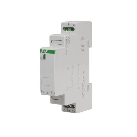 Współpracujący z LED przekaźnik elektromagnetyczny PK-1Z-LED 24 V