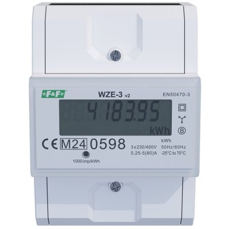 Trójfazowy licznik zużycia energii elektrycznej WZE-3