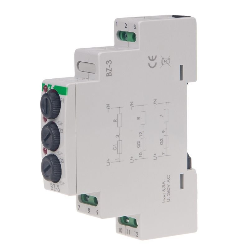 Bezpiecznik modułowy trójgniazdowy BZ-3