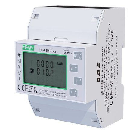 LE-03MQ trójfazowy, licznik zużycia prądu z MID