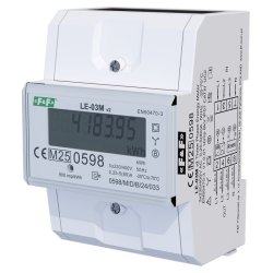 Trójfazowy licznik zużycia energii z transmisją danych LE-03M.