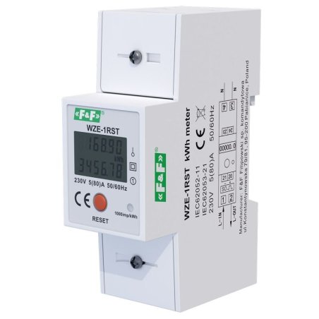Jednofazowy kasowalny wskaźnik zużycia energii WZE-1 RST
