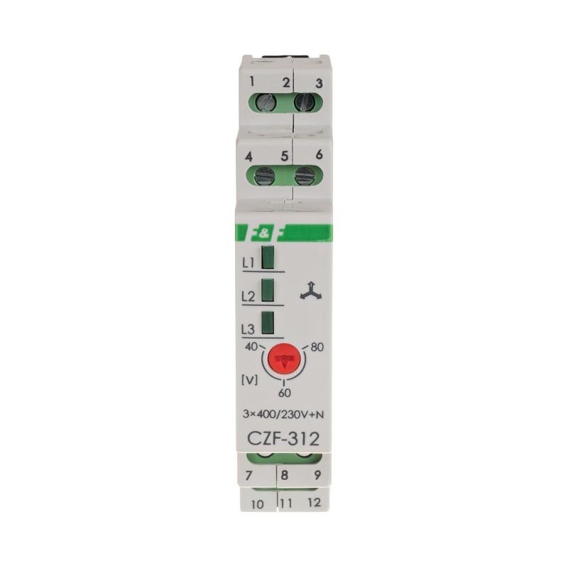 Czujnik zaniku fazy CZF-312 bez opóźnienia zadziałania