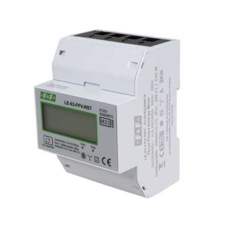 Licznik zużycia energii elektrycznej LE-03-FPV-RST 3-fazowy z certyfikatem MID