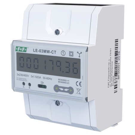 Licznik zużycia energii elektrycznej LE-03MW CT trójfazowy