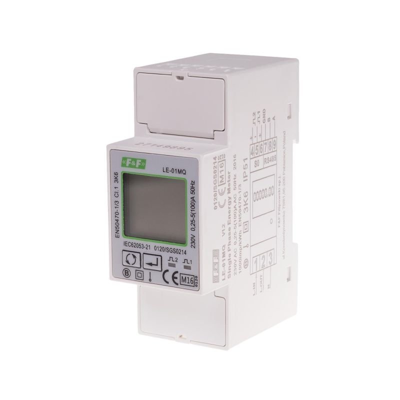 LE-01MQ - jednofazowy licznik zużycia energii elektrycznej
