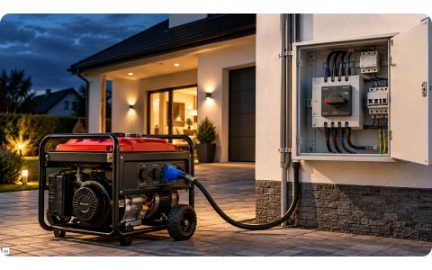  Jak podłączyć agregat do instalacji elektrycznej? Automatyczne przełączanie sieć–agregat